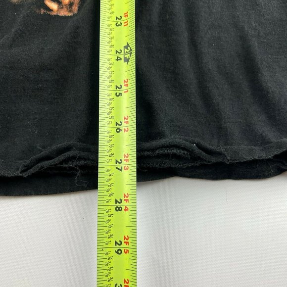 Vintage Aaron Tippin T-shirt Size Large Black Concert Distressed Single stitch - Picture 11 of 12